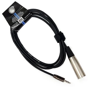 6ft XLR 3-Pin Male to 3.5mm 1/8" Stereo Plug Shielded Microphone Mic Cable TRS - Picture 1 of 5