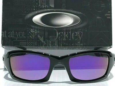 NUEVO* Gafas de sol Oakley FIVES Squared NEGRAS con lentes polarizadas Galaxy púrpura 9238 Foto 1 de 4