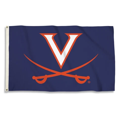 Virginia Cavaliers 3' x 5' Flag (Logo Only on Blue) NCAA Licensed Cover