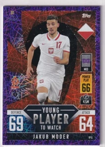 Topps Match Attax Nations League 2022 YP 6 Jakub Moder Purple Parallel Young - Picture 1 of 1