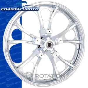Coastal Moto Largo Chrome Custom 21" Wheel Tire Package Harley Touring - Bild 1 von 3