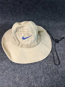 Nike Fischerhut Dri Fit bestickt kariert Swoosh Wikinger Maskottchen Angeln Sonne khaki - Bild 1 von 12