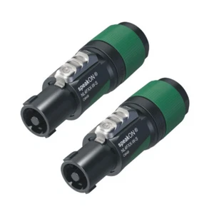 A Pair of Neutrik NL4FXX-W-L 4 Pole SPEAKON Plugs for Pro Speaker 10-16mm Cable - Picture 1 of 3