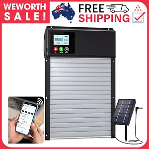 Automatic Chicken Coop Door Solar Powered 2024 Upgrade App WiFi Remote Control - Picture 1 of 7