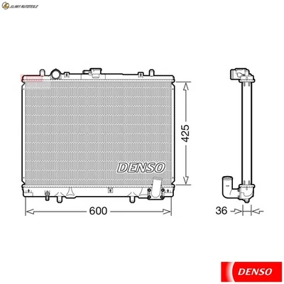 KÜHLER MOTORKÜHLUNG DRM45049 FÜR MITSUBISHI STORM/SUV/L200 STRADA TRITON COLT - Image 1 of 4