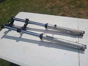 1975 Honda Elsinore MR250 CR250 Front Fork Assembly Shocks Tree - Bild 1 von 16