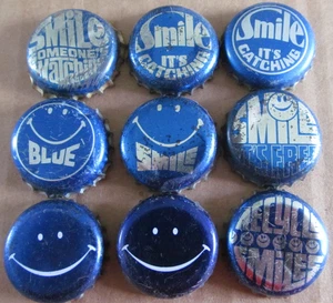 9 DIFF SMILE LABBATT'S CANADA NICHT MEHR PRODUZIERT VERALTET SCHWER ZU FINDEN BIERFLASCHENVERSCHLÜSSE - Bild 1 von 1