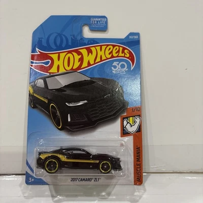 Hot Wheels 50th Muscle Mania 2017 Camaro ZL1 черный 312/365 новый в упаковке - Изображение 1 из 4