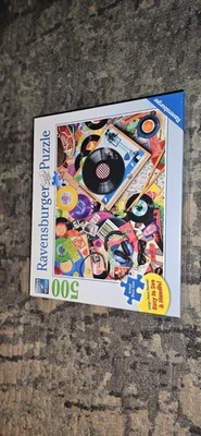 Ravensburger "Viva le Vinyl" 500pc Jigsaw Puzzle. Brand New & Factory Sealed!! - Image 1 of 4