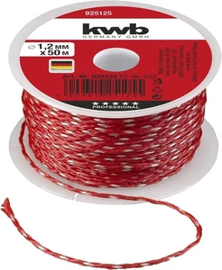 kwb Maurerschnur 50M, Stärke 1 2mm, Richtschnur in Rot ? Längen und Stärken - Bild 1 von 3