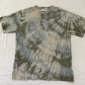 John Elliott University T-Shirt Men Bolinas Tie Dye 2 MED  Blue Green Oversized - Picture 1 of 9