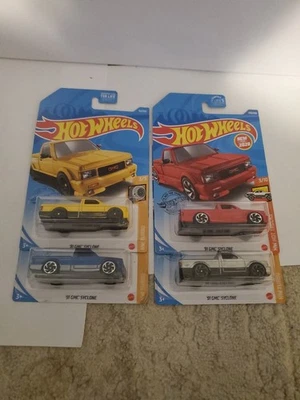 Lote Hot Wheels - 4 diferentes '91 GMC Syclone 2020 2021 Zamac Kroger negro azul D Foto 1 de 4