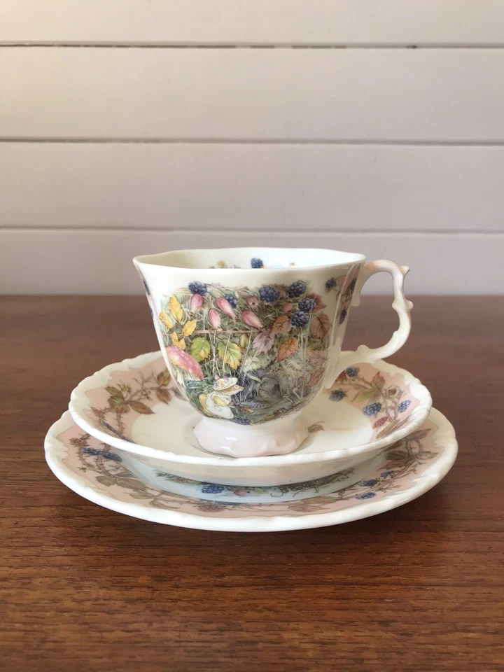 Vintage Royal Doulton Brambly Hedge Autumn Tea Trio Cup Plate Saucer  England - image 1 of 4