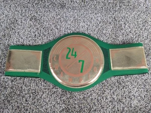 WWE 24/7 Champion Wrestling Gürtel Grün Gold Schaumstoff Stoff Spielzeug - Bild 1 von 3