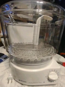 Black & Decker Handy Steamer Plus HS90 Rice Cooker Food Vegetable Steamer - Picture 1 of 7