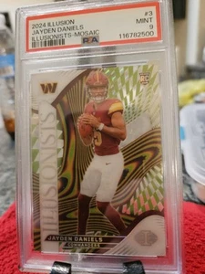 2024 Panini - Illusionists Jayden Daniels Mosaic #3 (RC) PSA 9 POP 1 None Higher - Picture 1 of 3