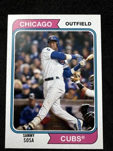 ⭐🦄 2020 Topps Archives ’74 #175 Sammy Sosa – Medias Blancas de Chicago 🆓📦 - Imagen 1 de 2