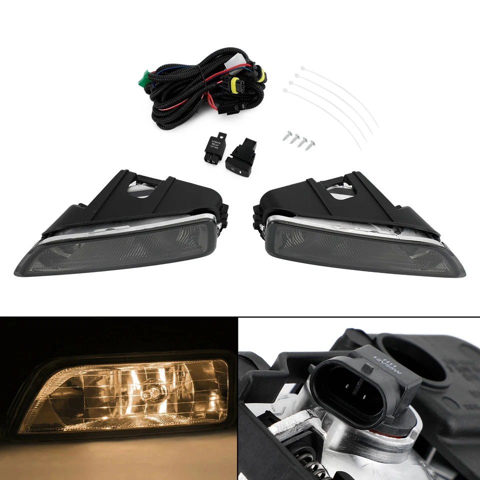 🪛Black Lens Fog Lights + Switch For 2003-2007 Honda Accord / 2004-2008 Acura TL Foto 1 de 4