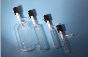 Schlenk solvent storage tube 0-4mm high vacuum throttle teflon door  10ml ptfe - Picture 1 of 7