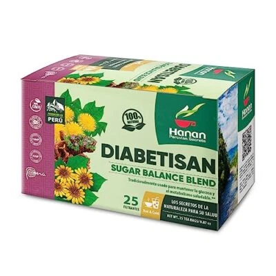 Hanan Peruvian Secrets Deabetisan Herbal Tea | 100% Natural Sugar Balance Blend