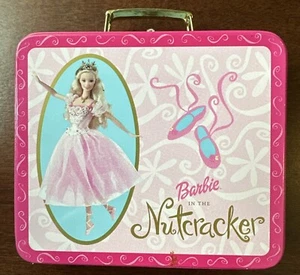 Barbie in Nutcracker Candy Tin 408 Crispy Chocolate Coins 2001 Mattel Mini 3.25” - Foto 1 di 12