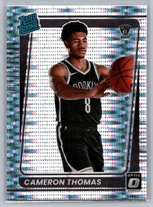 2021-22 Donruss Optic #153 Cameron Thomas Silver Pulsar Prizm Exclusive Nets - Picture 1 of 2