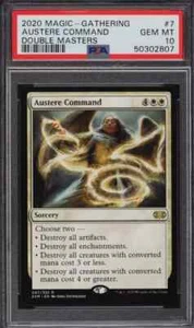 MTG DOUBLE MASTERS AUSTERE COMMAND #7 PSA 10 (Not BGS/CGC) GEM MINT RARE! - Picture 1 of 1