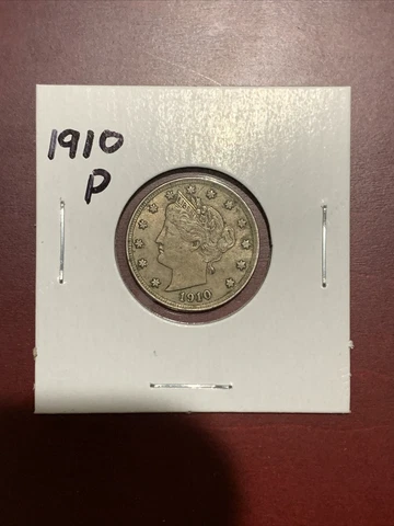 1910-P Liberty V Nickel - VF/XF - *Great Detail* Cover