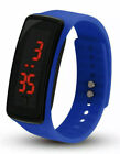 Womens Ladies Mens Kids Digital Led Waterproof Sport Wrist Watch Gift D-Blue Uk