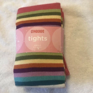 NWT mix n match rainbow tights 5 7 6 gymboree vintage kitty cat valentines bday - Picture 1 of 3