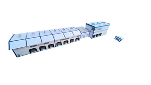 HO/1:87 Logistikzentrum / Spedition Set 9 Kartonmodellbausatz - Bild 1 von 8
