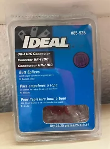 Open Package Ideal 85-925 UR IDC Telephone Splice Connectors Butt Splice 19 pcs - Picture 1 of 2