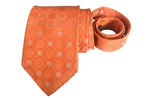 IKE BEHAR MEN'S TIE ORANGE/FLORAL WIDTH: 3.7/8" LENGTH: 59" - Picture 1 of 3