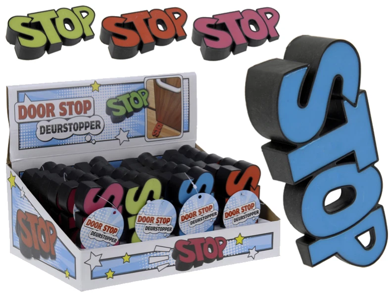 Türstopper "Stop" Stopper Türpuffer Türfeststeller Türhalter Türkeil Klemmschutz - Bild 1 von 1