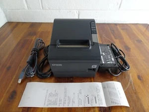 Epson M244A TM-T88V POS USB stampante termica seriale ricevute con adattatore CA testata - Foto 1 di 6