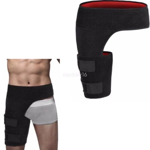Hip Brace Thigh Hamstring Compression Sleeve Groin Hip Pain Relief Wrap Support - Picture 1 of 8