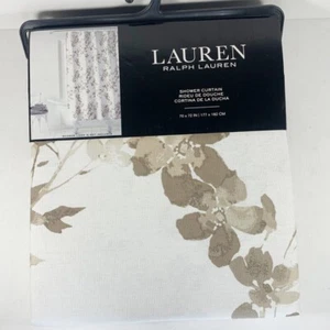 Ralph Lauren Shower Curtain Fabric Periwinkle Floral Flower 100% Cotton 70 x 72" - Picture 1 of 5