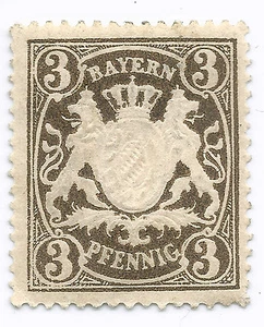 Bayern Penny 3 Stamp 1849-1910  - Picture 1 of 2