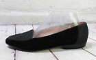 Chaussures plates de ballet à bout fermé pour femme en cuir noir à bout fermé taille 9