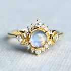 Gold Moon Stone Engagement Rings Moon In My Life My Sun And Stars Celestial