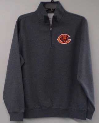 NFL Chicago Bears Hombres 1/4 Cremallera Bordada Pullover XS-4XL, LT-4XLT Nuevo Foto 1 de 4