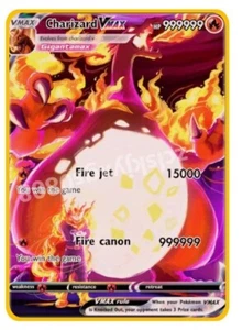 Charizard VMAX 999999point Gold Metall Pokemon Karte Sammlerstück Geschenk Display - Bild 1 von 2