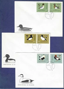 1985 Poland FDC x3 for Wild Ducks issue #2698-2703 - Picture 1 of 2