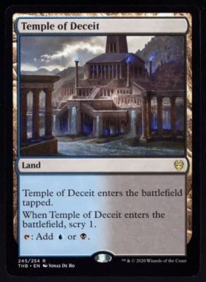 (x4) Temple of Deceit 245/254 Playset Rare Theros Beyond Death MTG NM - Image 1 of 2