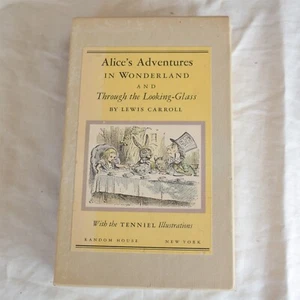 ALICE'S ADVENTURES IN WONDERLAND 2 VOL SET Lewis Carroll Random House 1965 - Picture 1 of 9