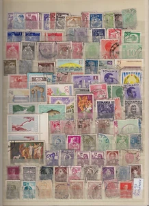 Briefmarken, Rumänien, gestempelt, auf 2 Steckseiten (A4) - Bild 1 von 2