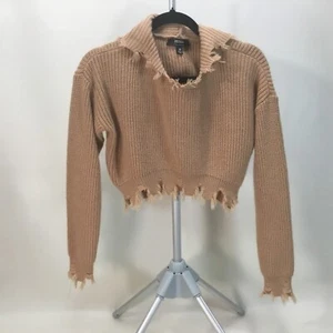 Suéter con Capucha Hera Collection Camel Aspecto Envejecido Talla M. - Imagen 1 de 9