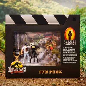 Figura de Steven Spielberg 30 aniversario de Jurassic Park Mattel SDCC 2023 - Imagen 1 de 5
