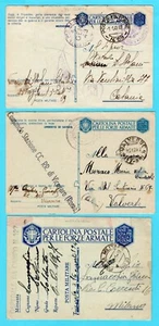 ITALY 3 military censored cards 1941-43 Posta Militare - Picture 1 of 2