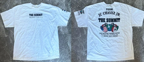 J.C. CHAVEZ JR OFFICIAL T-Shirt Sz XL Boxing BIG BEAR,CA Julio Cesar GYM Summit Cover